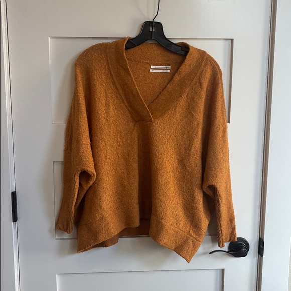 Anthropologie Vibrant Orange Knit Sweater - Picture 1 of 4